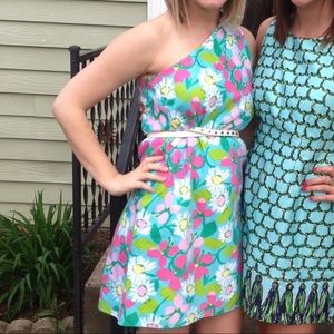 Girls Lilly Pulitzer one shoulder dress
